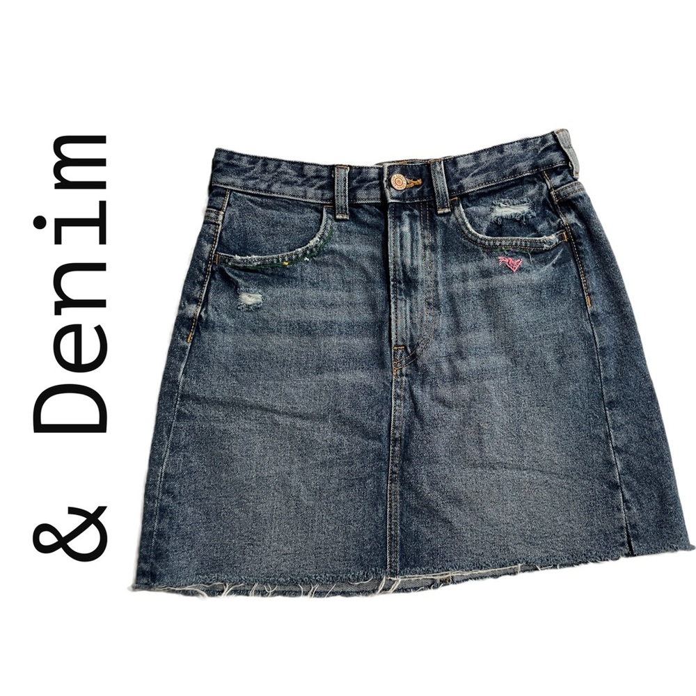 & Denim (H&M Brand) Mini Denim Skirt